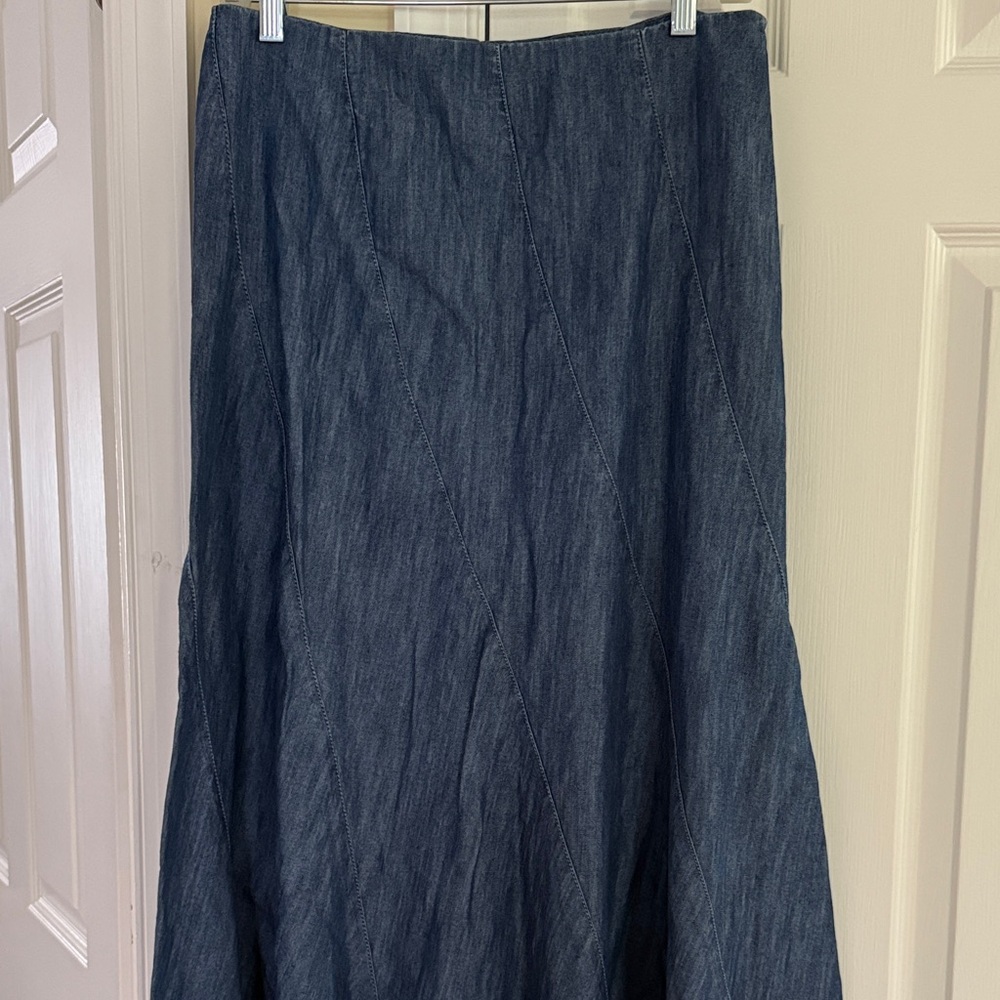Denim A-Line Skirt